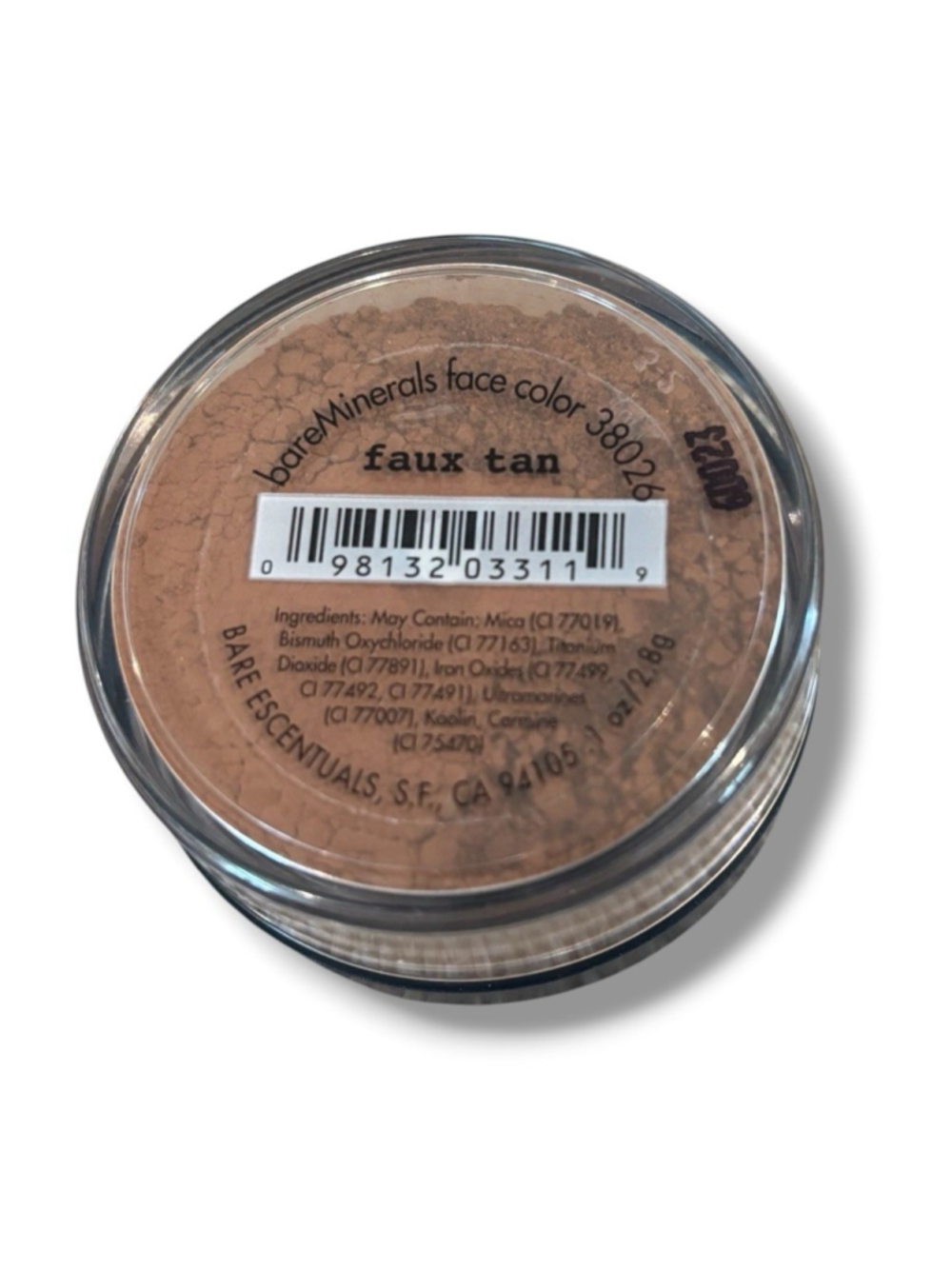 bareMinerals Face Color Faux Tan Powder .1oz/2.8g JUMBO SEALED